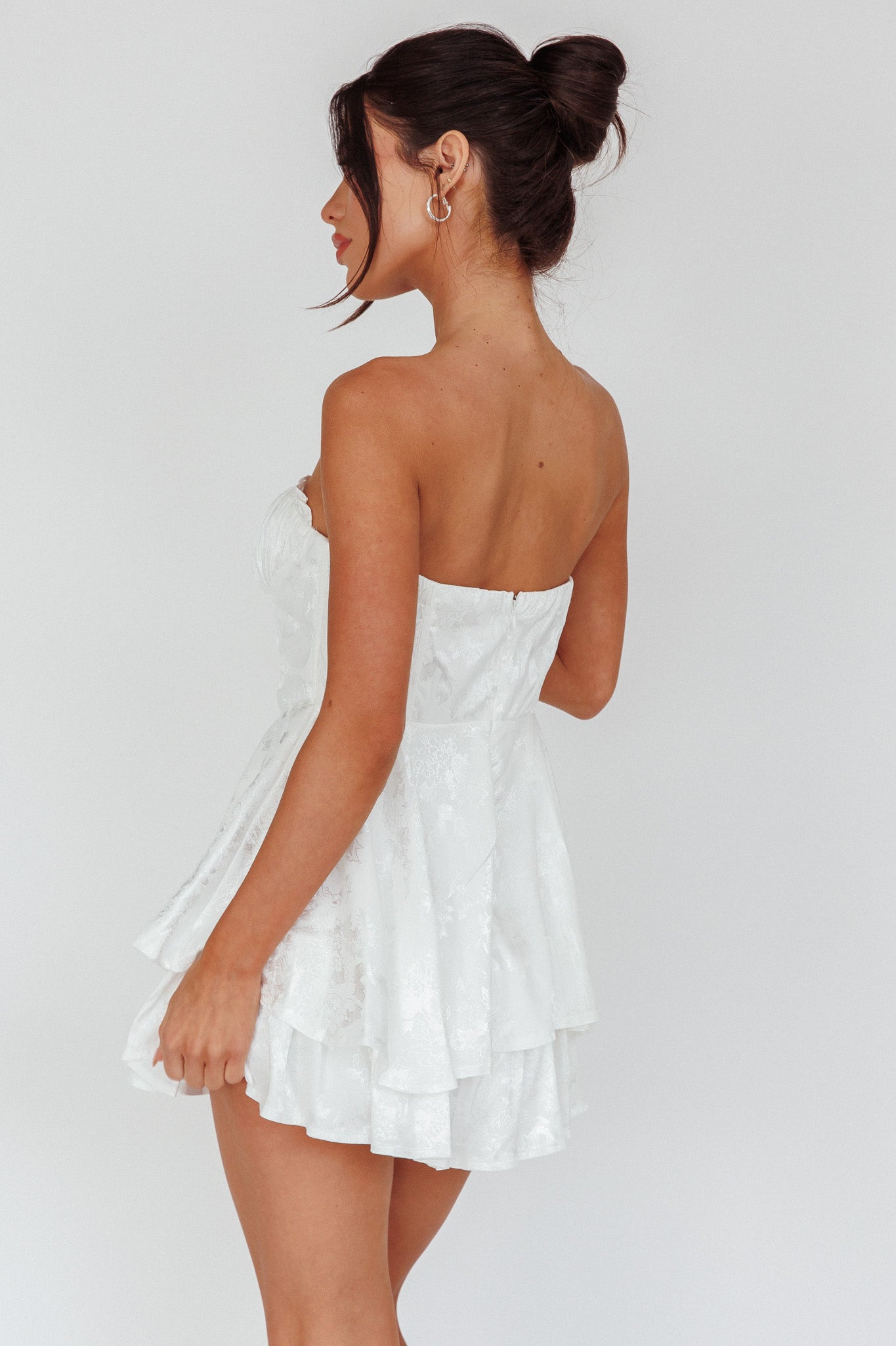 Angel Sky Gathered Bust Romper Ivory by Selfie Leslie Australia