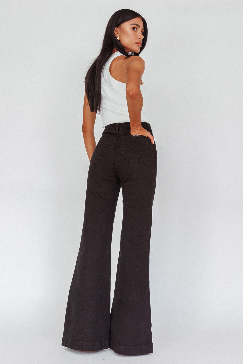 Rolla's Eastcoast Flare Jet Black by Selfie Leslie Australia