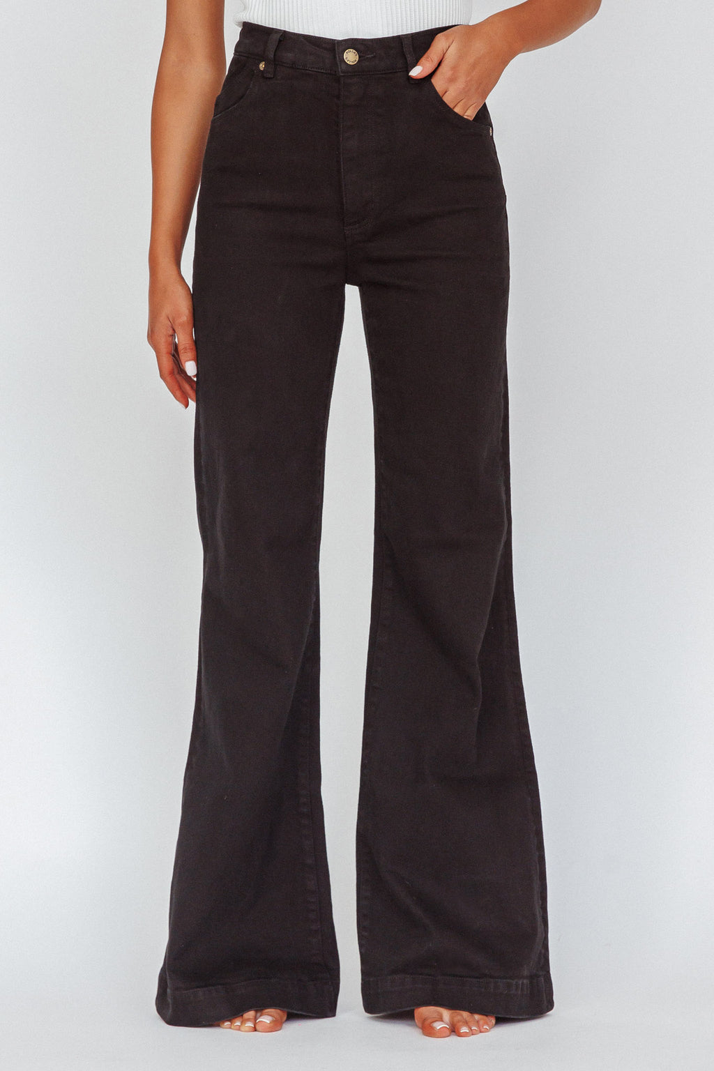Rolla's Eastcoast Flare Jet Black by Selfie Leslie Australia
