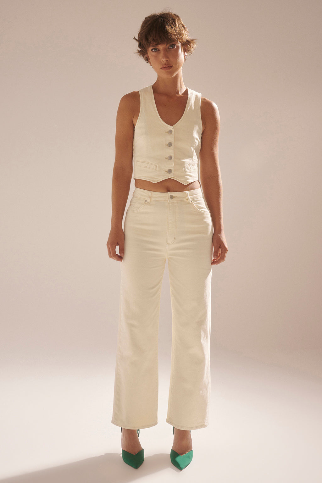 ROLLA'S Heidi Ankle Jeans Buttercream by Selfie Leslie Australia