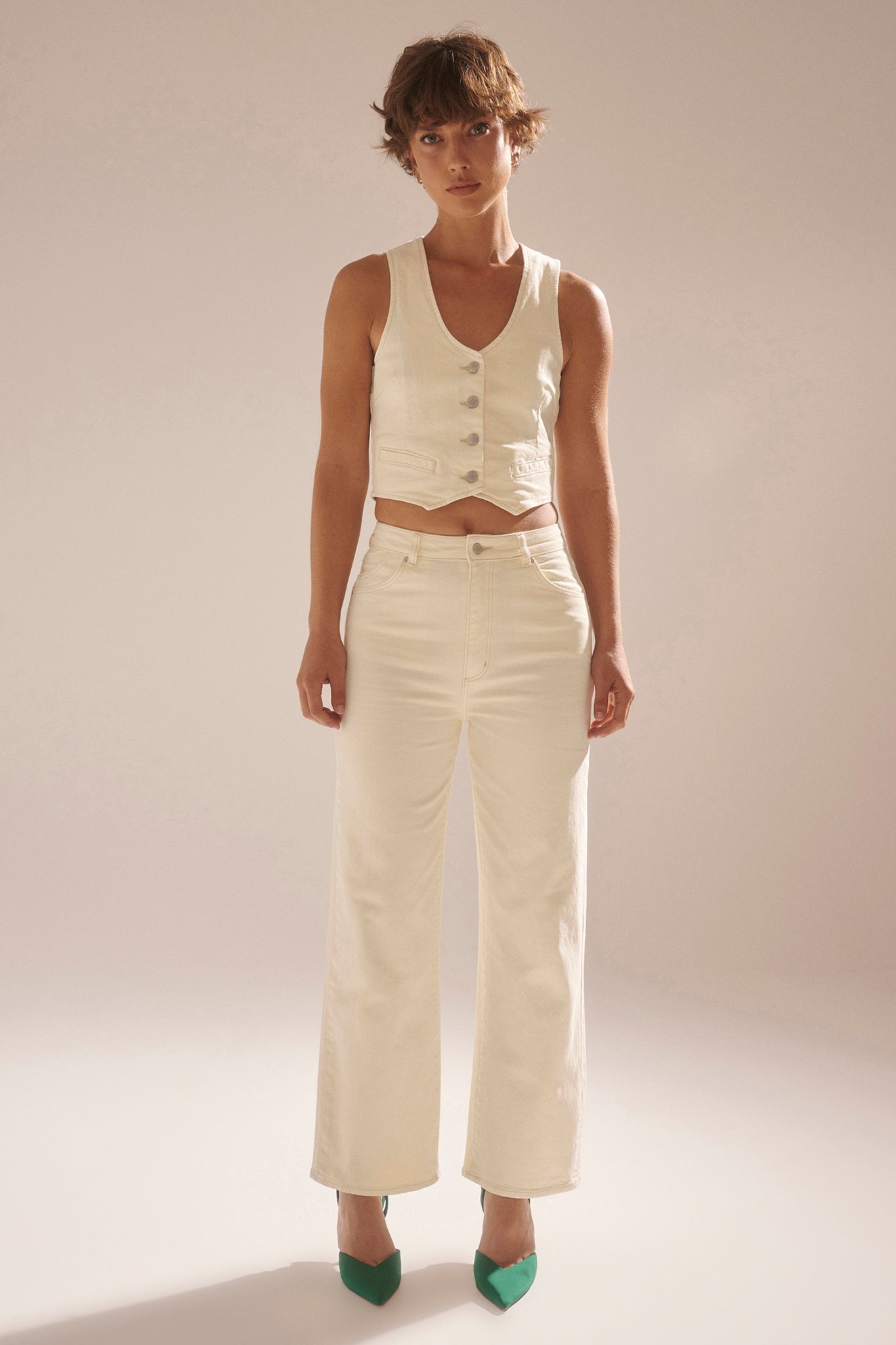 ROLLA'S Heidi Ankle Jeans Buttercream by Selfie Leslie Australia