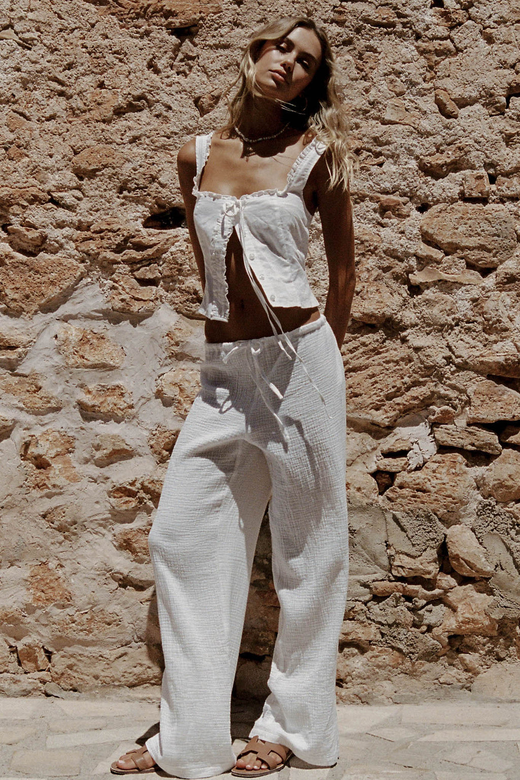 SNDYS Irene Pant White by Selfie Leslie Australia