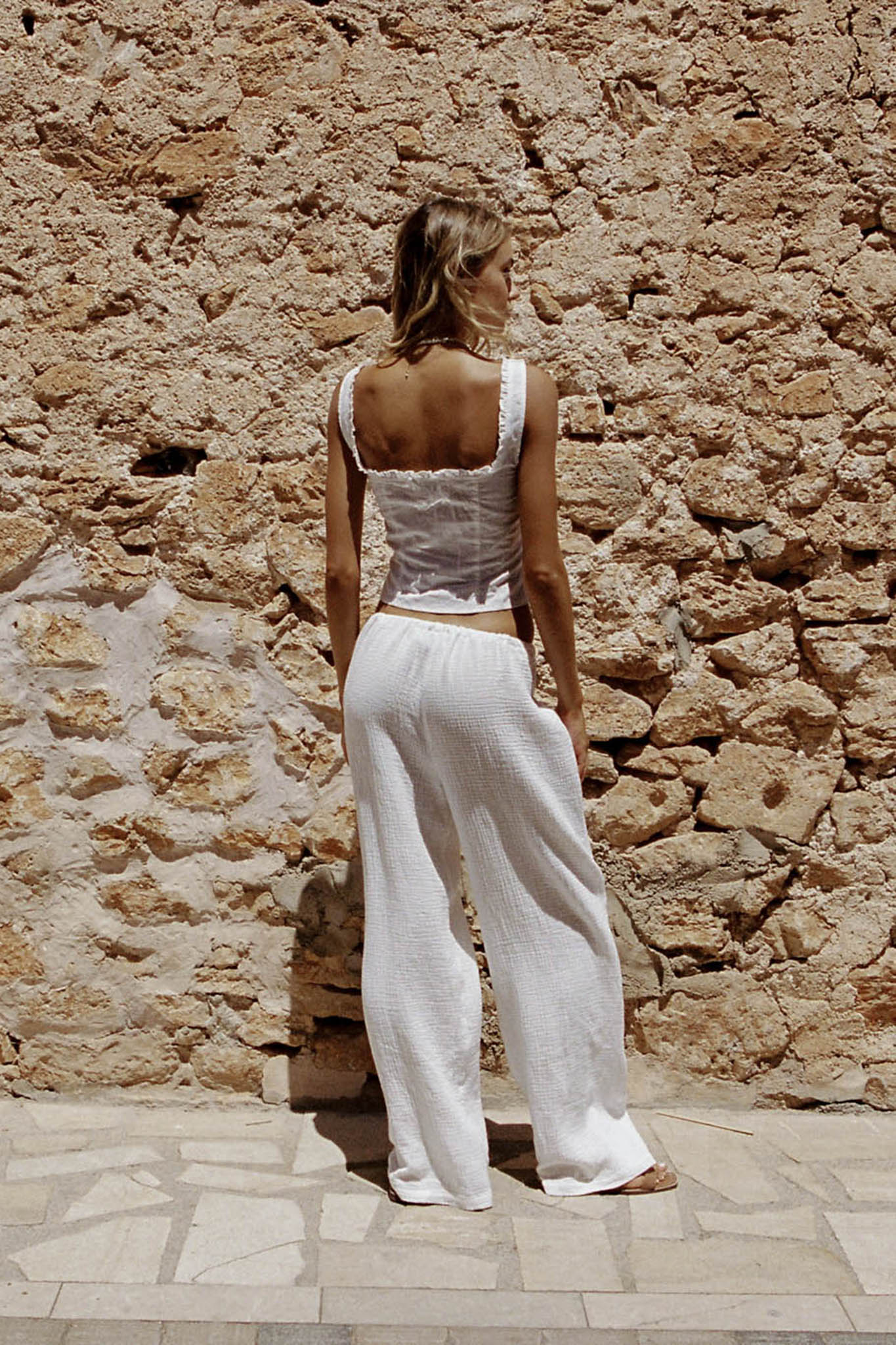 SNDYS Irene Pant White by Selfie Leslie Australia