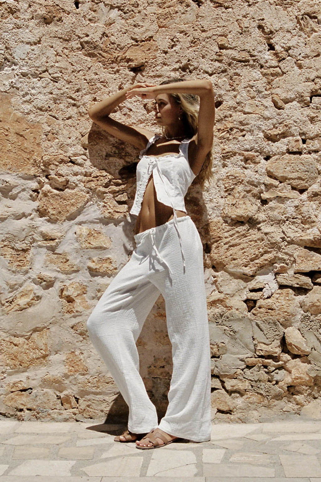 SNDYS Irene Pant White by Selfie Leslie Australia