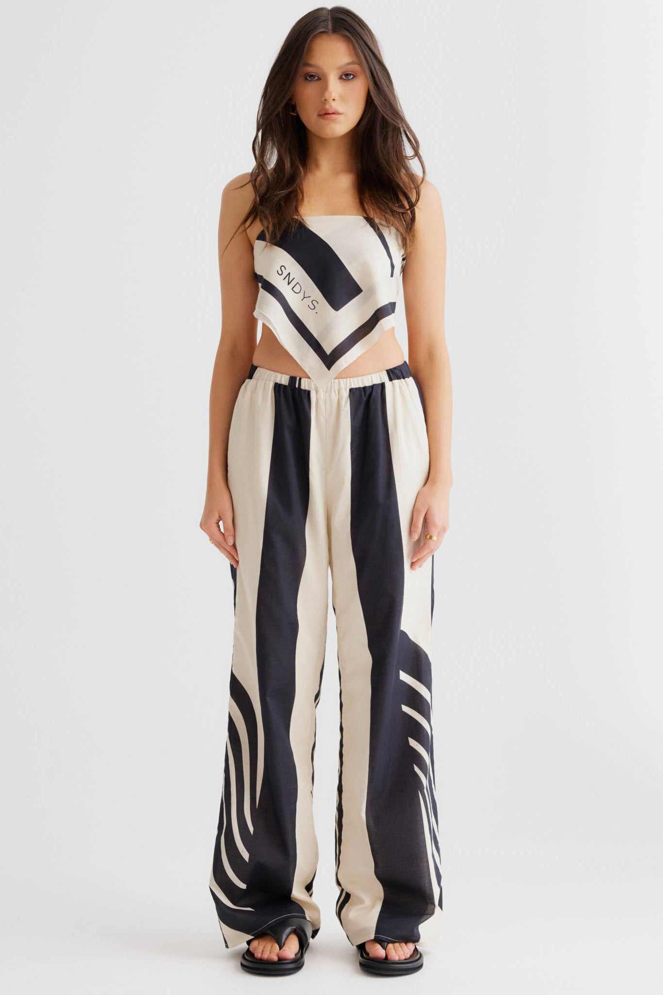 SNDYS Alba Wrap Black Print by Selfie Leslie Australia