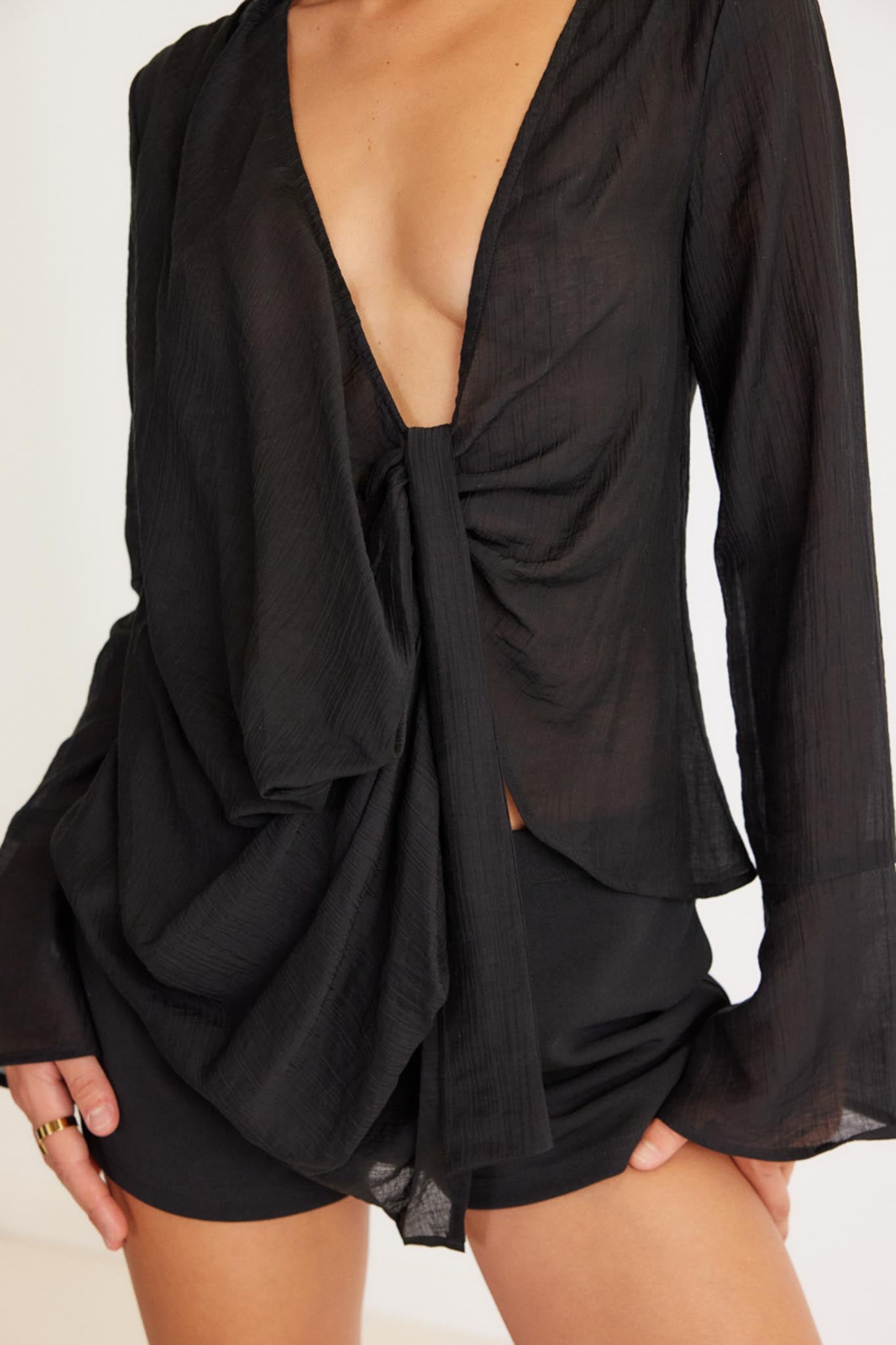 SNDYS Alexandra Top Black by Selfie Leslie Australia