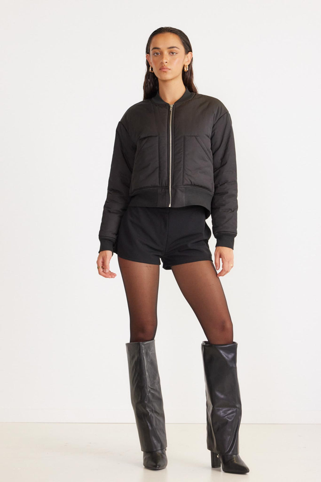 SNDYS Roberta Mini Shorts Black by Selfie Leslie Australia