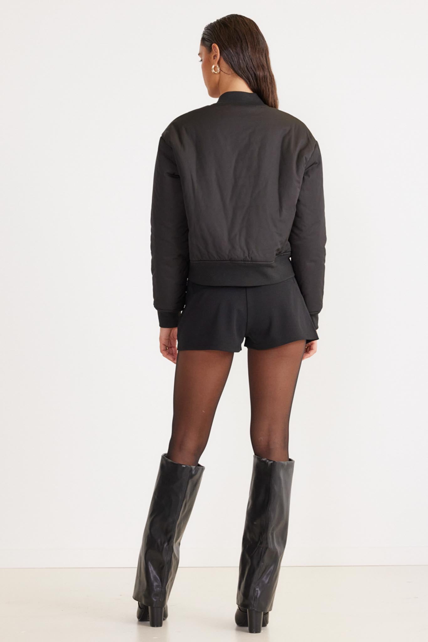 SNDYS Roberta Mini Shorts Black by Selfie Leslie Australia