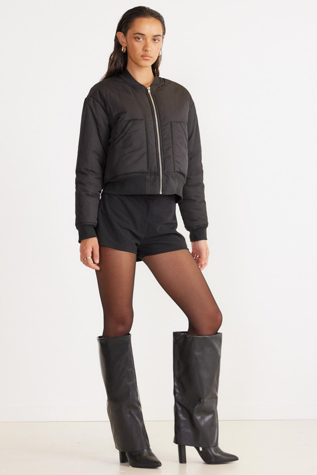 SNDYS Roberta Mini Shorts Black by Selfie Leslie Australia