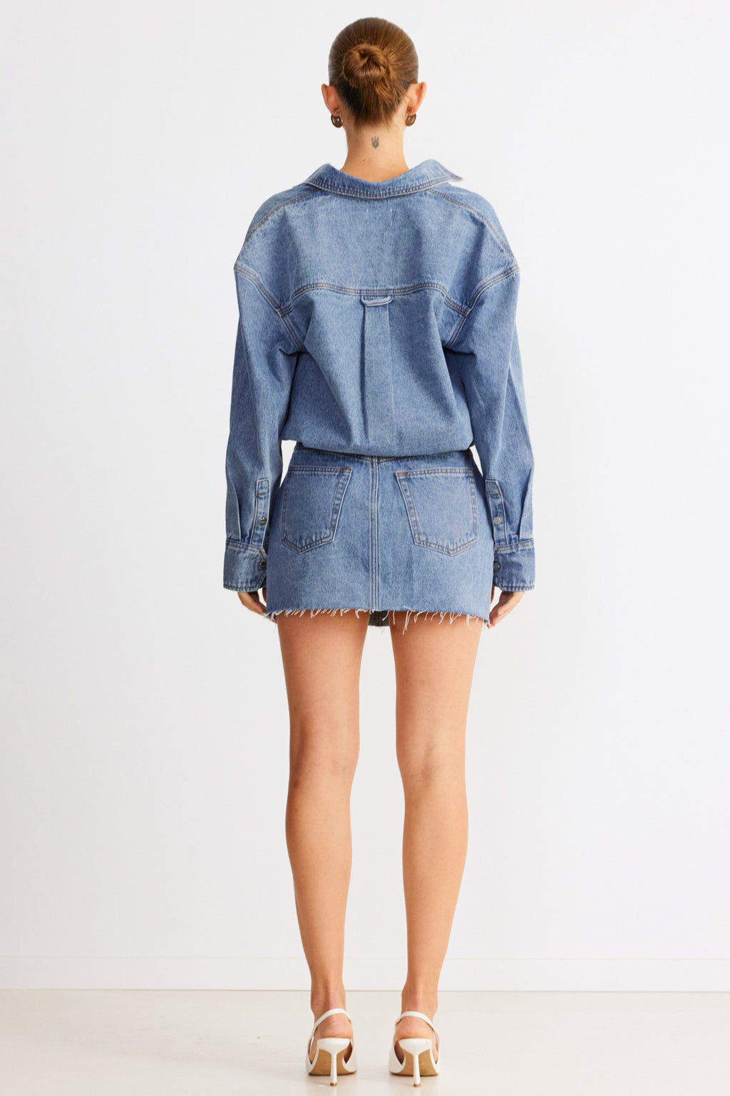 SNDYS Eve Denim Skirt Blue by Selfie Leslie Australia