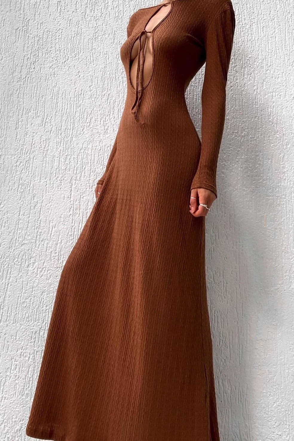 SNDYS Tallulah Maxi Dress Chestnut by Selfie Leslie Australia