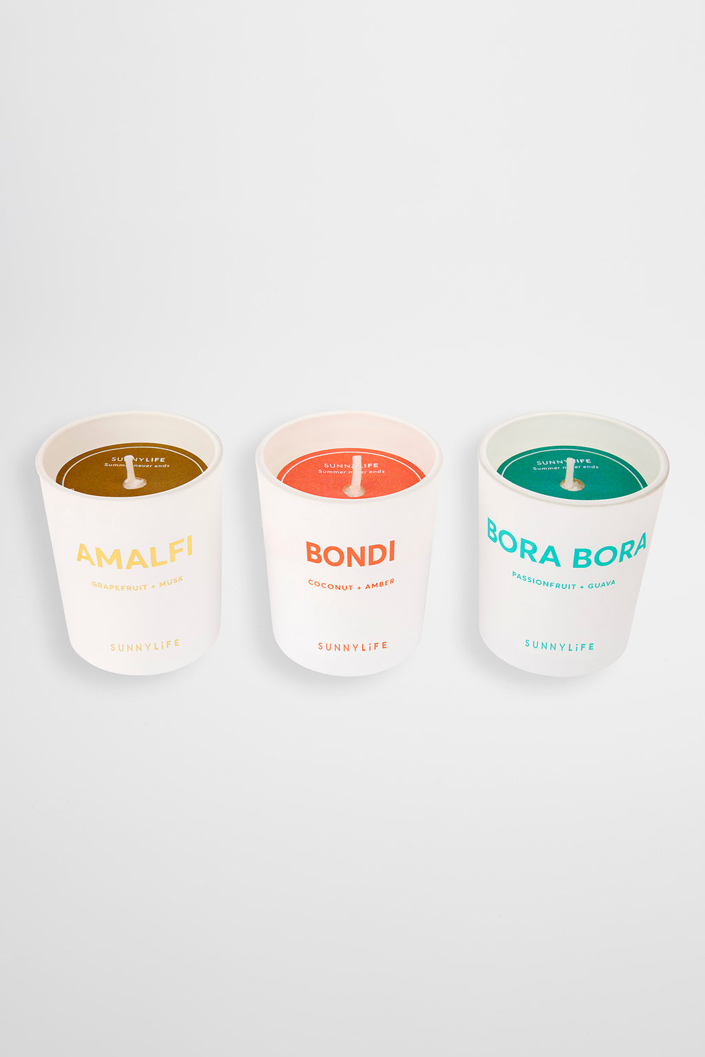 SUNNYLiFE Scented Candle Pack -Amalfi Bondi Bora Bora by Selfie Leslie Australia