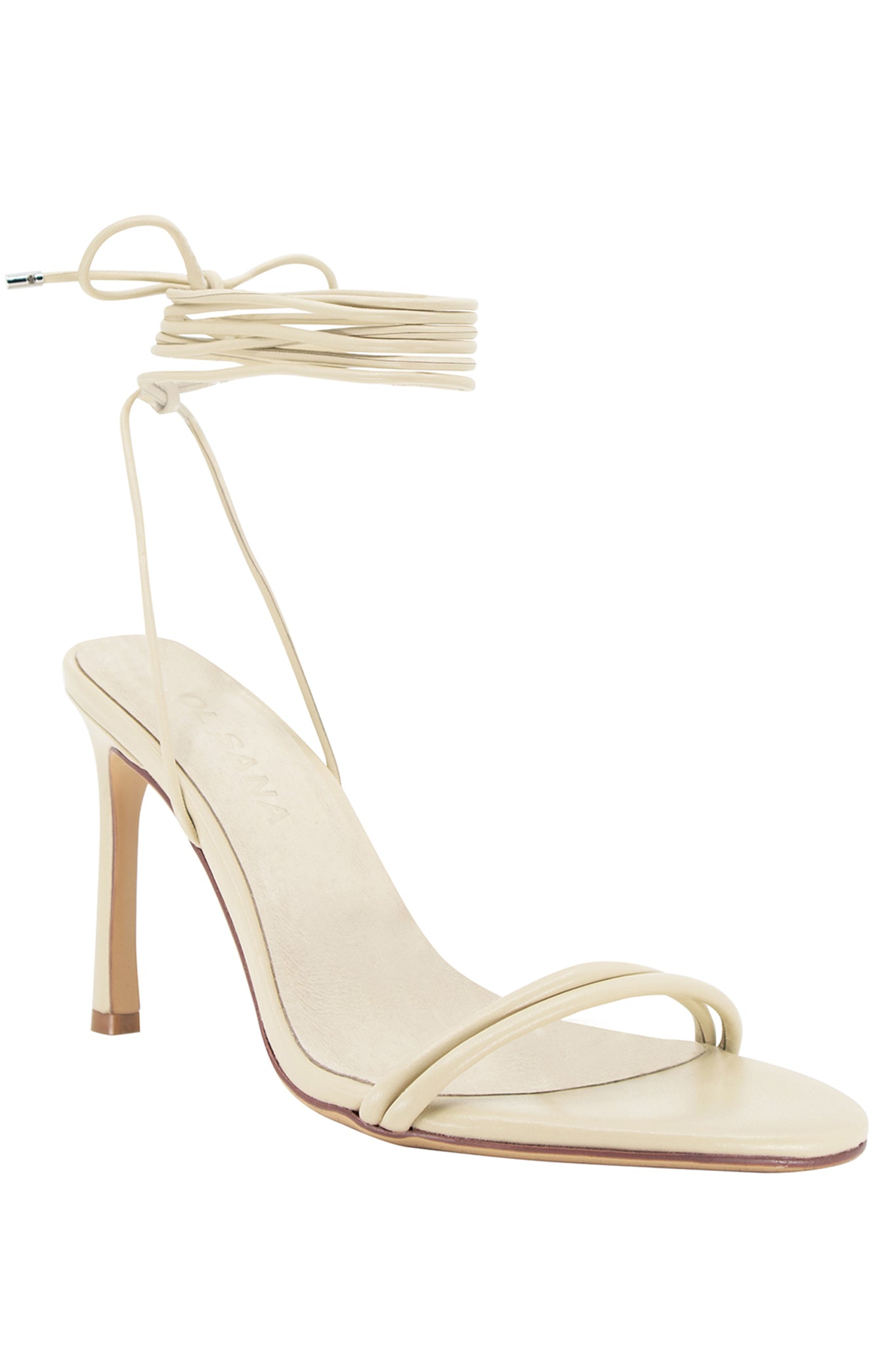 Sol Sana Ford Heel Parchment by Selfie Leslie Australia