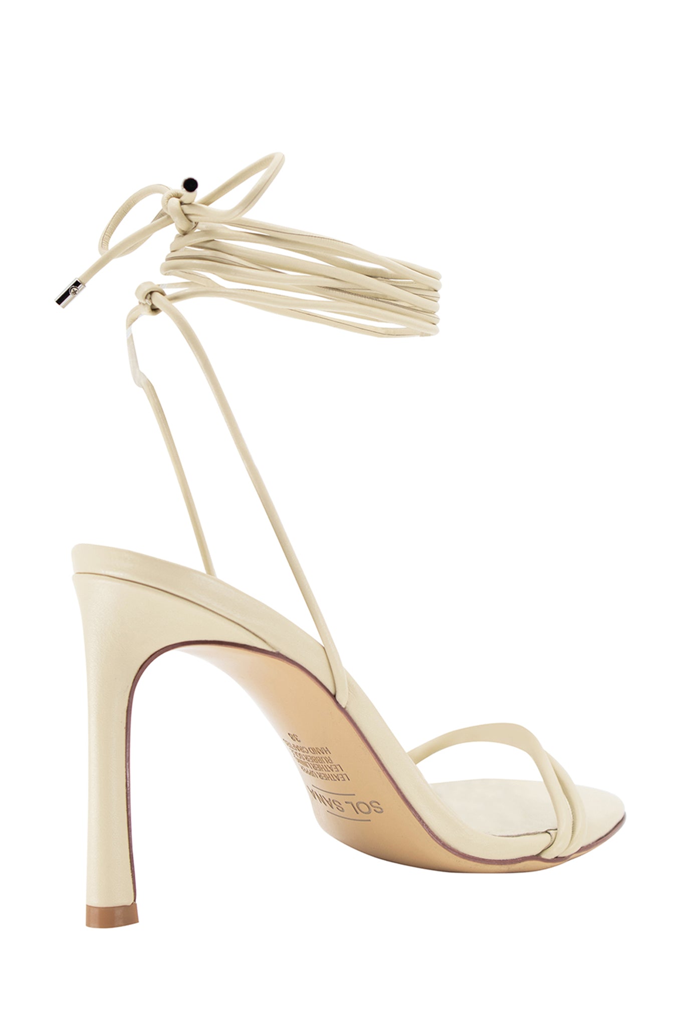 Sol Sana Ford Heel Parchment by Selfie Leslie Australia
