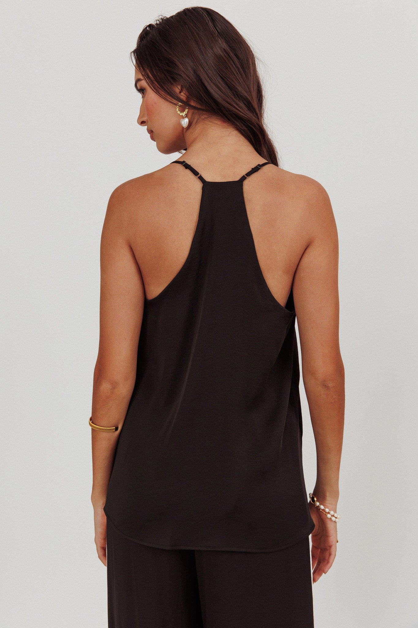 Unwritten Contrast Cami Top Black by Selfie Leslie Australia