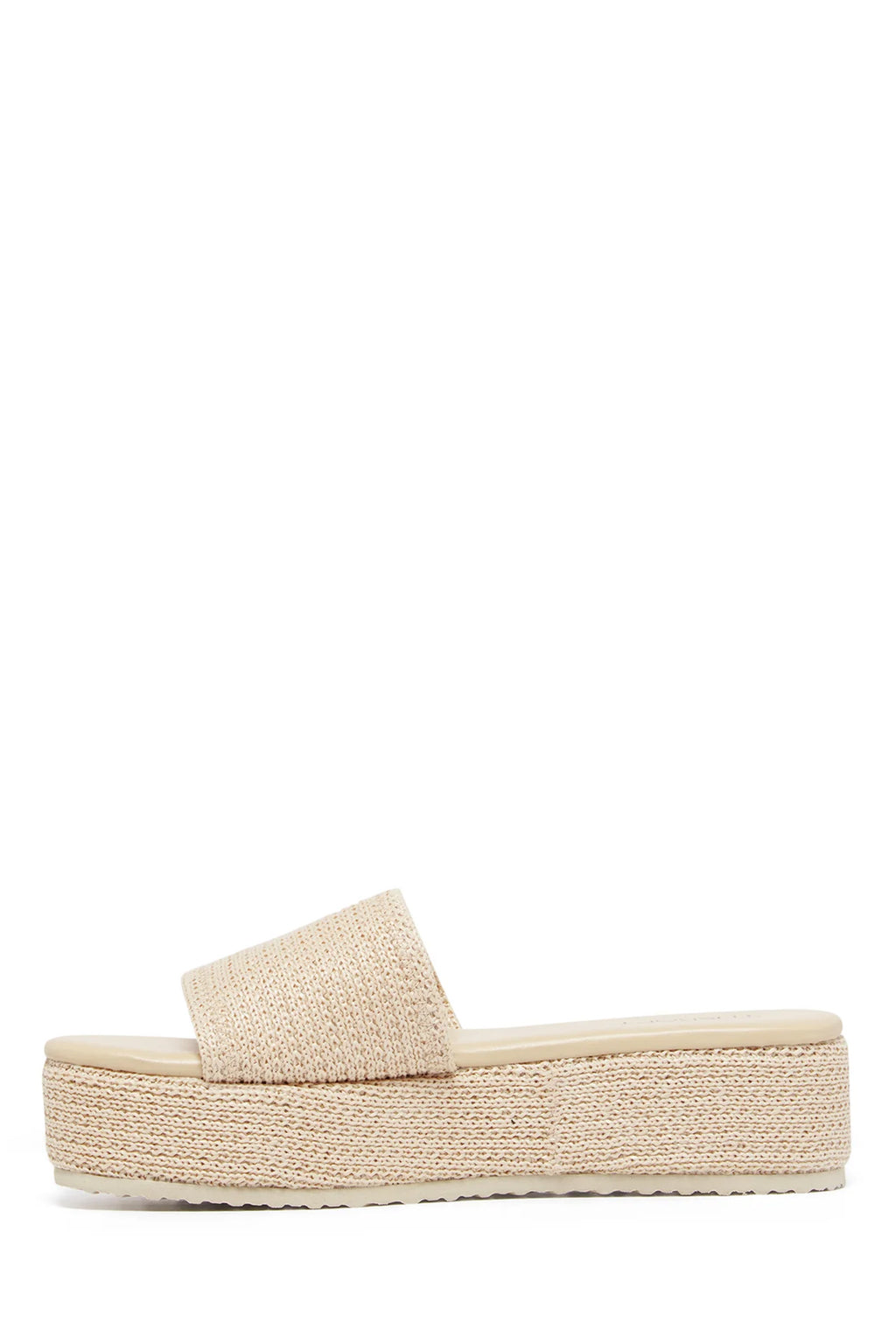 THERAPY Avery Flatform Sandal Raffia Natural by Selfie Leslie Australia