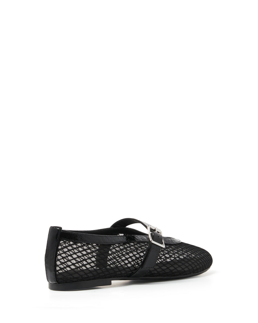 THERAPY Addie Ballet Flat Crinkle Patent Black by Selfie Leslie Australia