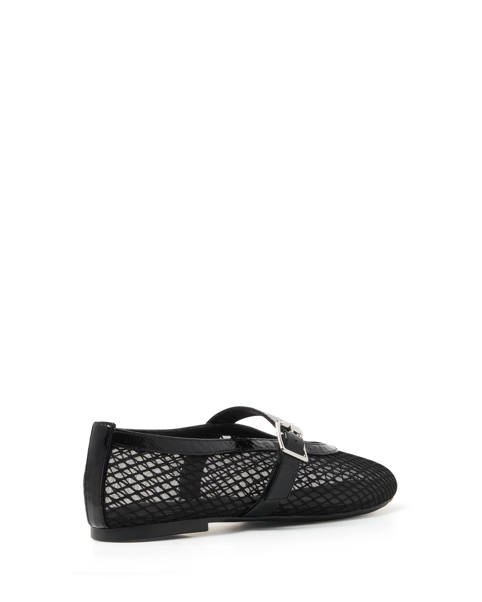 THERAPY Addie Ballet Flat Crinkle Patent Black by Selfie Leslie Australia