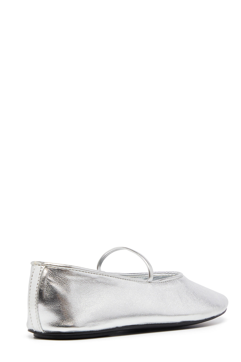 THERAPY Moncherri Ballet Flat Silver Smooth by Selfie Leslie Australia