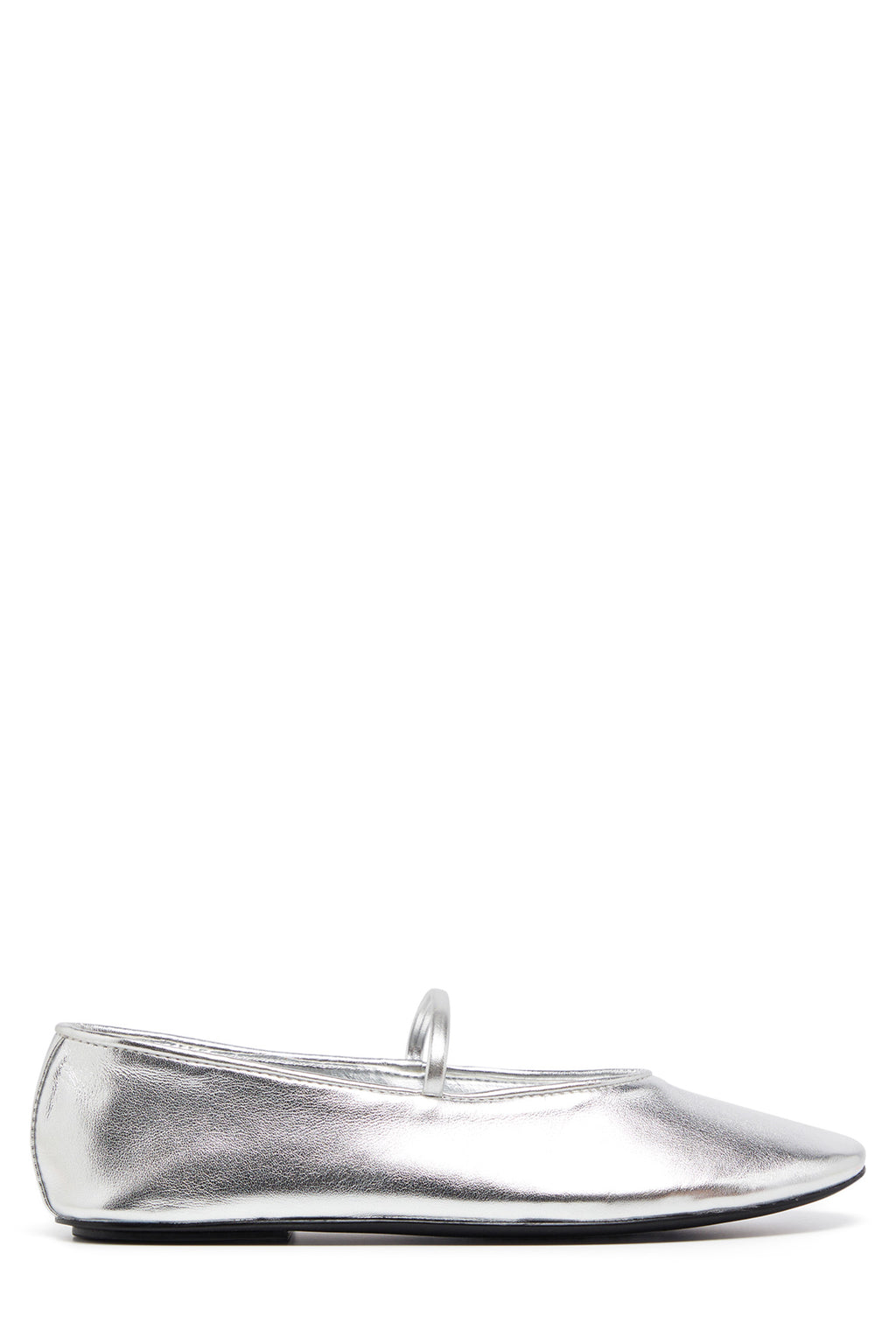 THERAPY Moncherri Ballet Flat Silver Smooth by Selfie Leslie Australia