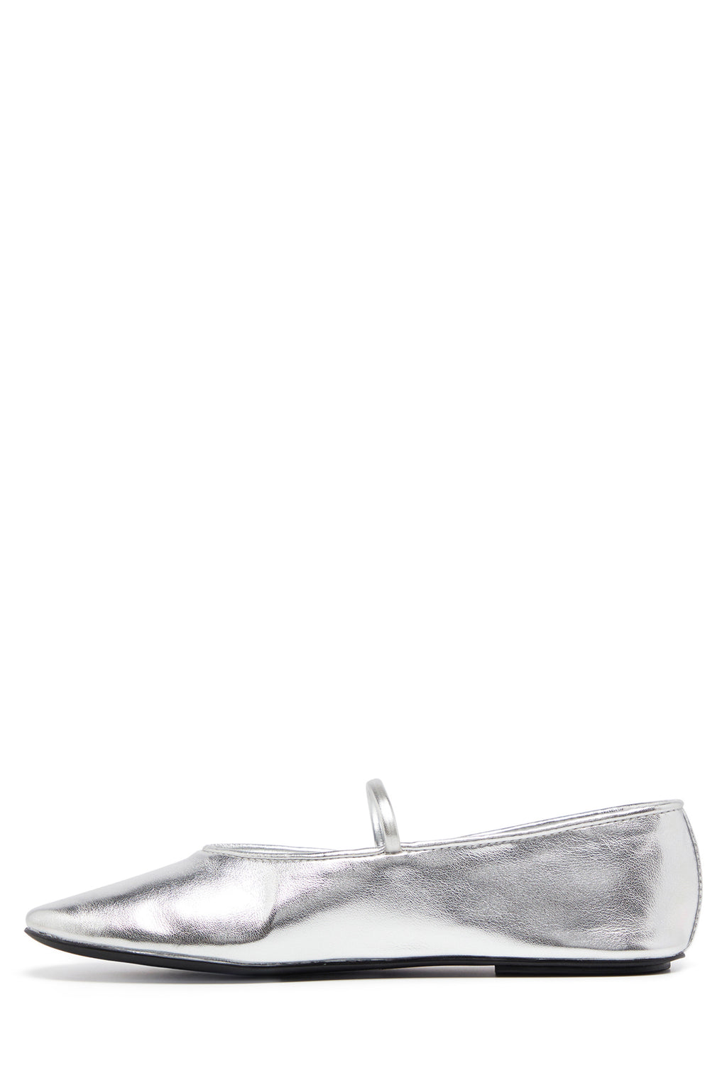 THERAPY Moncherri Ballet Flat Silver Smooth by Selfie Leslie Australia