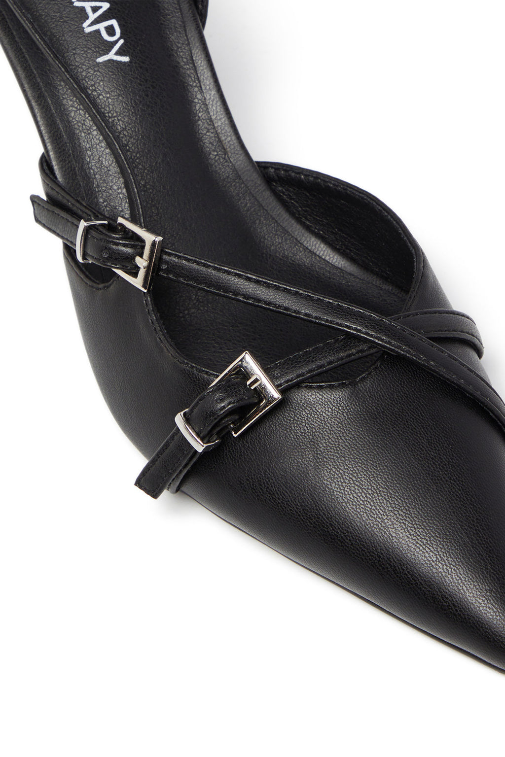 THERAPY Juicy Slingback Pump Black by Selfie Leslie Australia