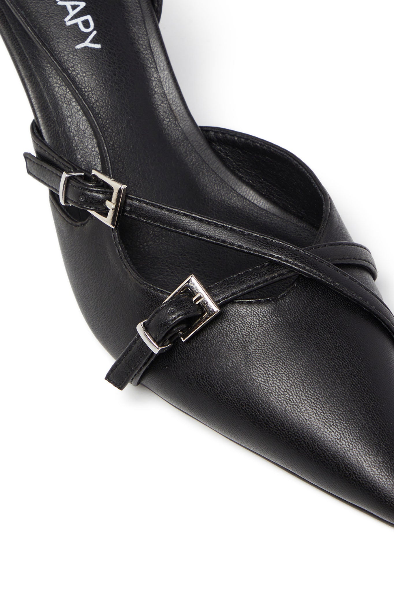 THERAPY Juicy Slingback Pump Black by Selfie Leslie Australia