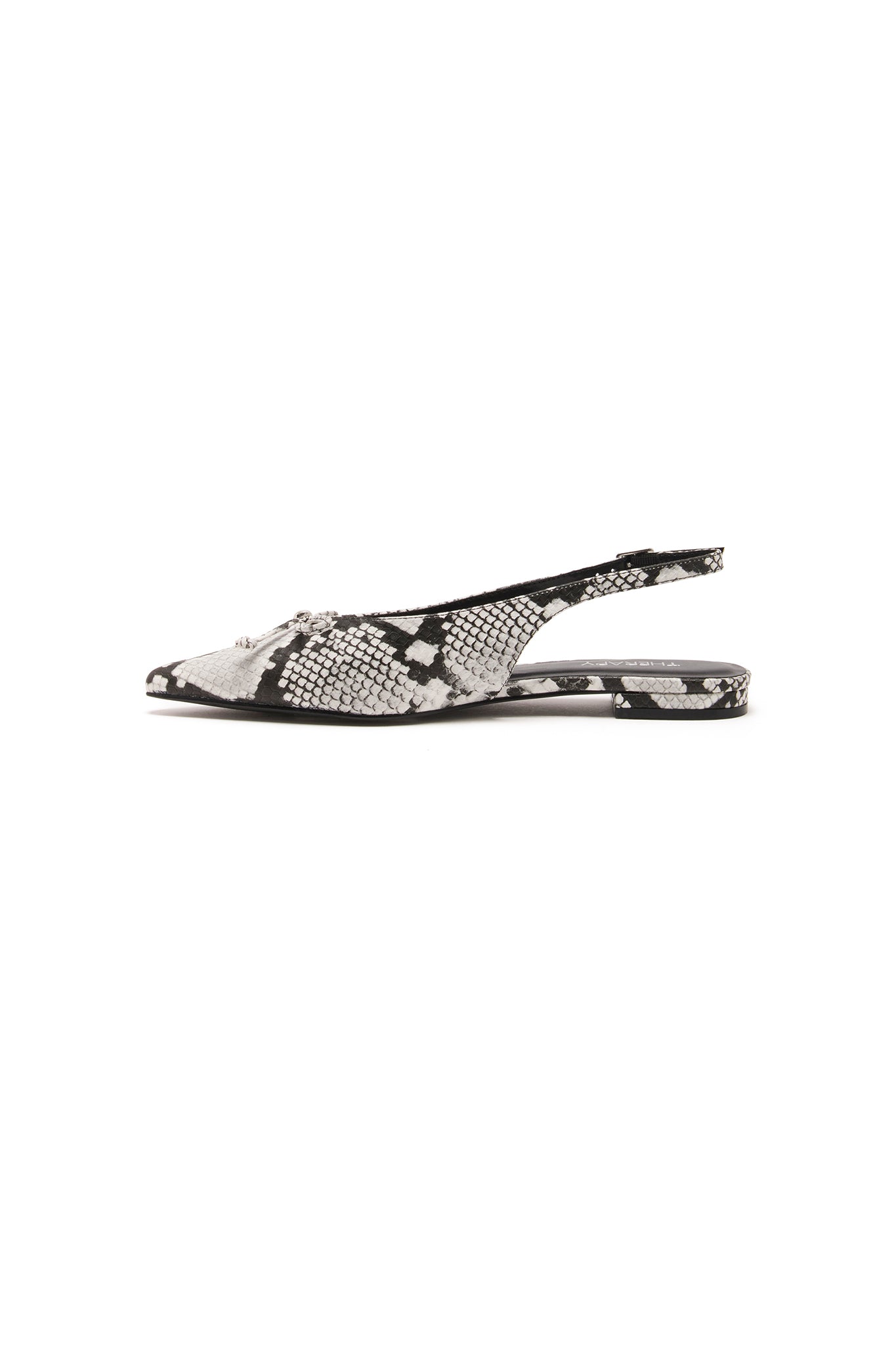 THERAPY Lavin Flat Point Black White Snake by Selfie Leslie Australia