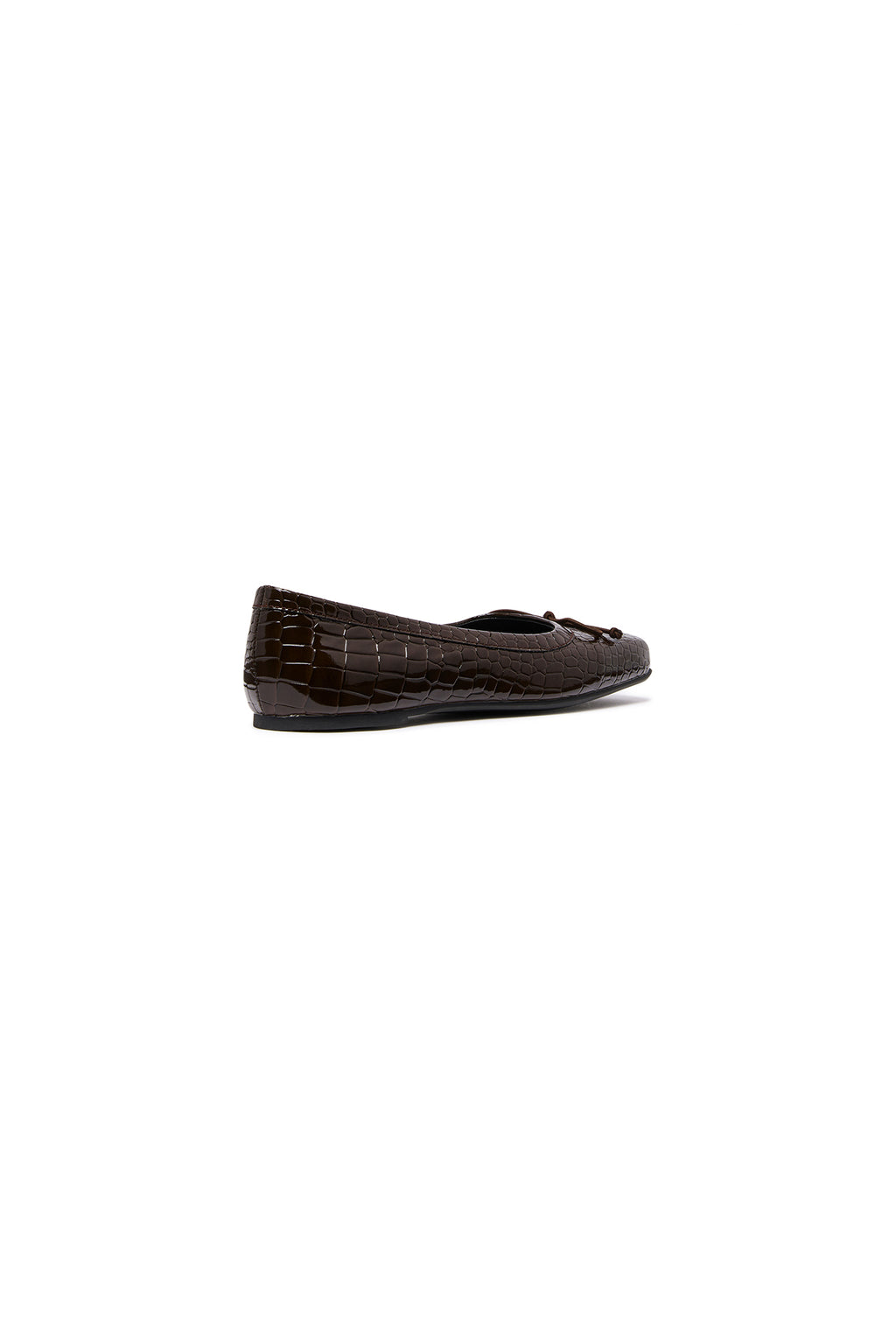THERAPY Laine Ballet Flat Chocolate Croc by Selfie Leslie Australia