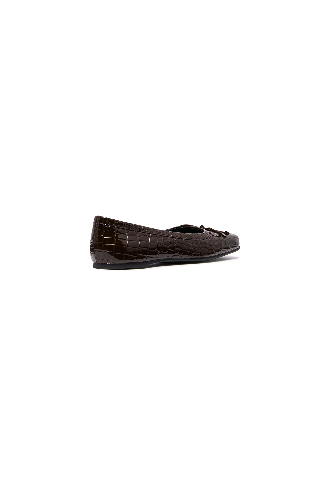 THERAPY Laine Ballet Flat Chocolate Croc by Selfie Leslie Australia