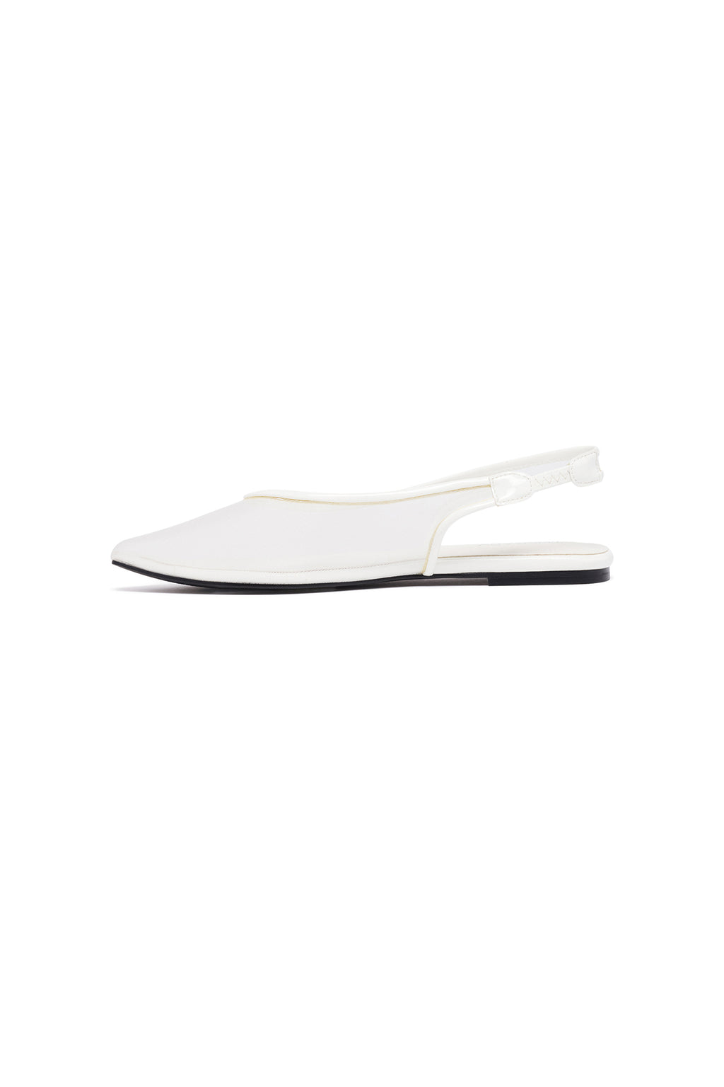 THERAPY Lazer White Patent Ballet Flat by Selfie Leslie Australia