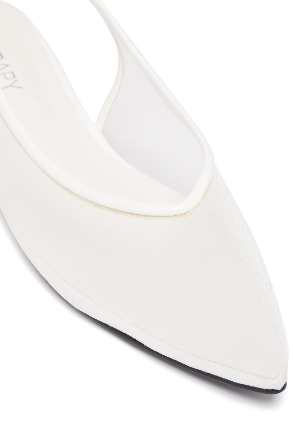 THERAPY Lazer White Patent Ballet Flat by Selfie Leslie Australia