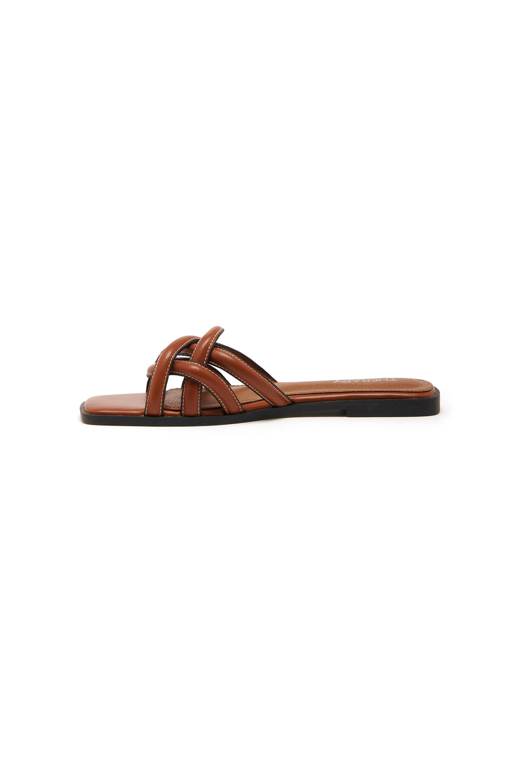 THERAPY Gabrielle Flat Sandal Dark Tan by Selfie Leslie Australia
