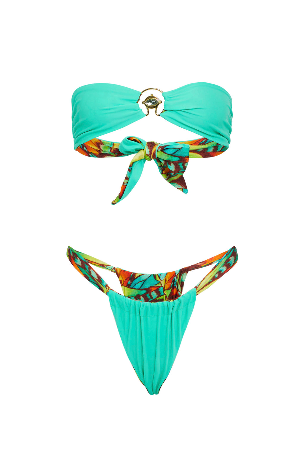 VDM Bailey Butterfly Reversible Bandeau by Selfie Leslie Australia