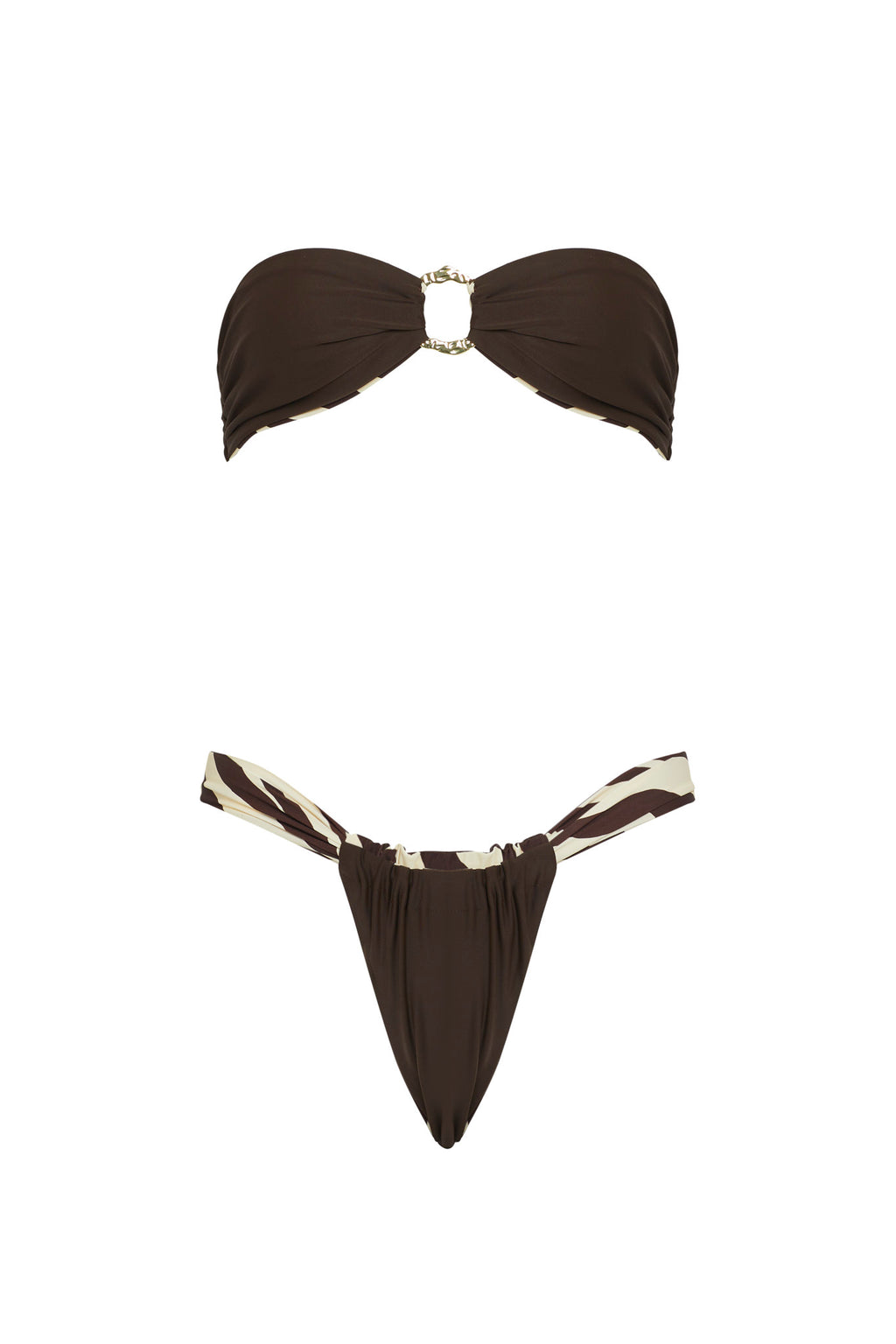 VDM Bailey Zebra Reversible Bandeau by Selfie Leslie Australia