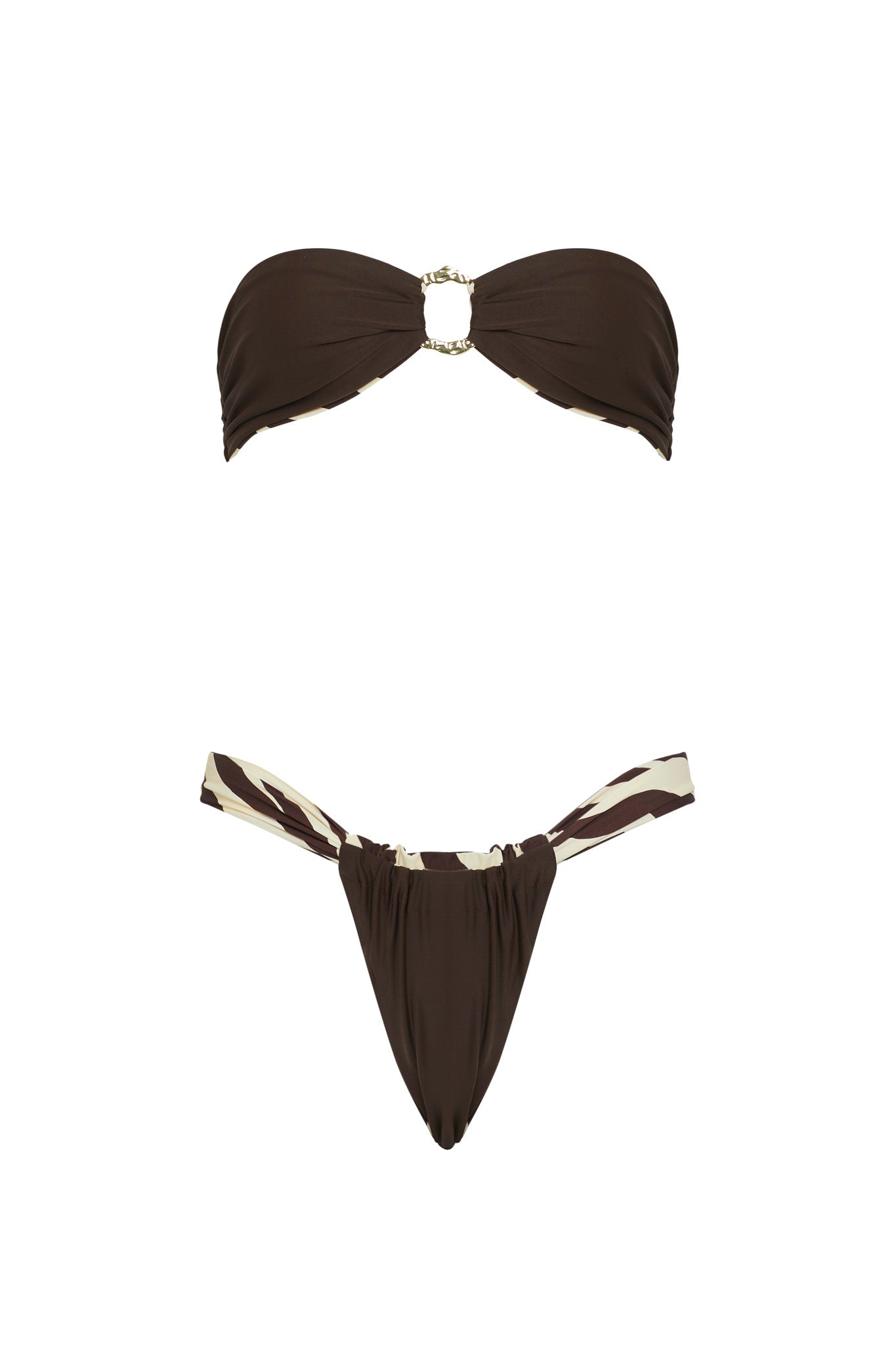 VDM Bailey Zebra Reversible Bandeau by Selfie Leslie Australia
