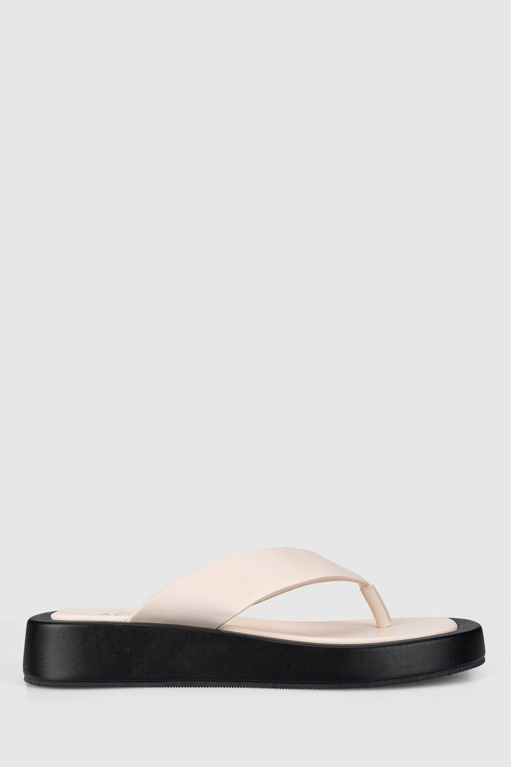 VERALi Boucer II Flatform Thongs Bone Smooth by Selfie Leslie Australia
