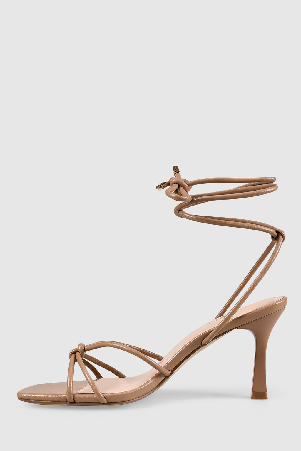 VERALi Peachy Stiletto Sandals Dark Camel Smooth by Selfie Leslie Australia