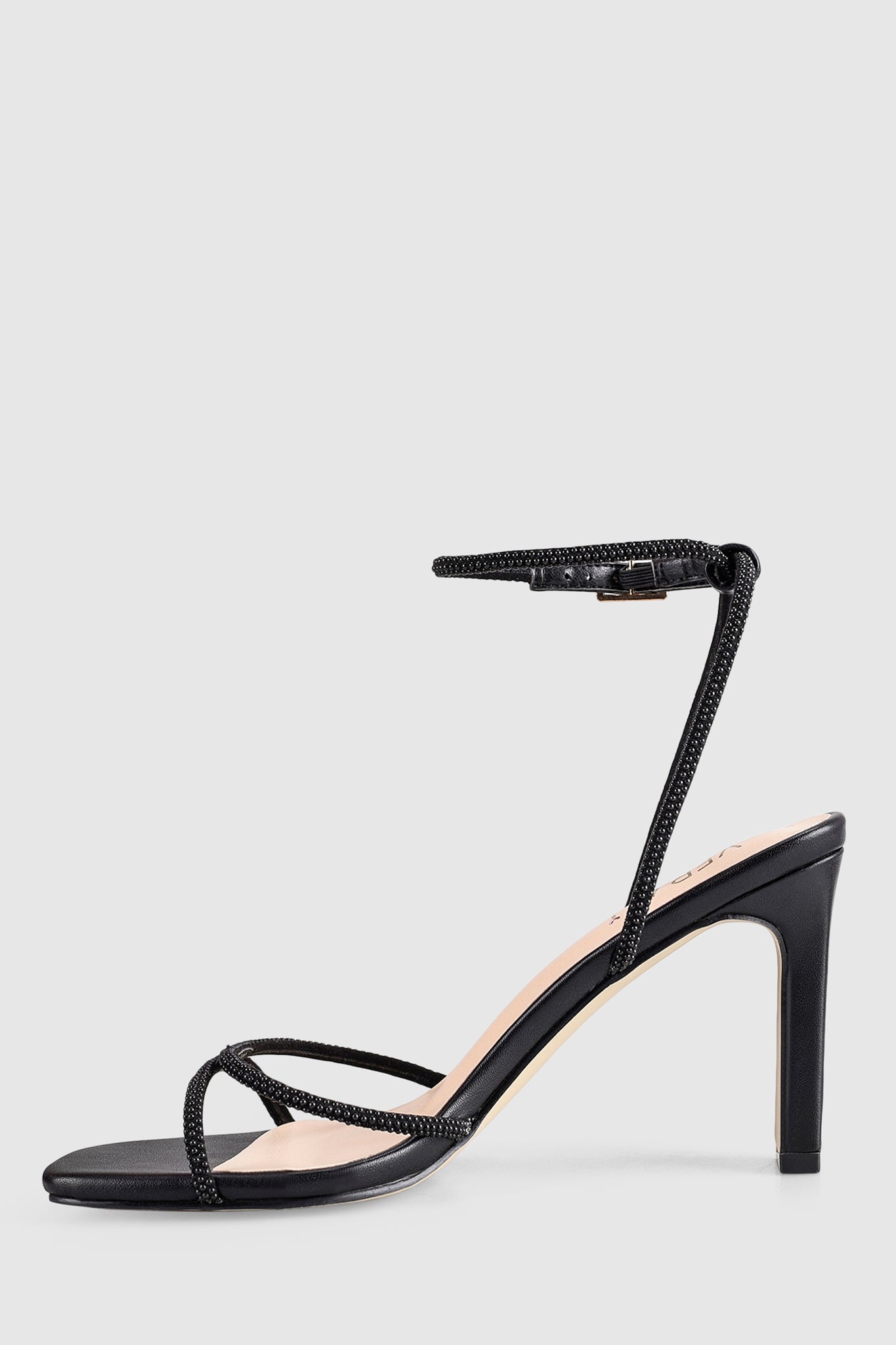 VERALi Kian Block Heel Sandals Black Pearl by Selfie Leslie Australia