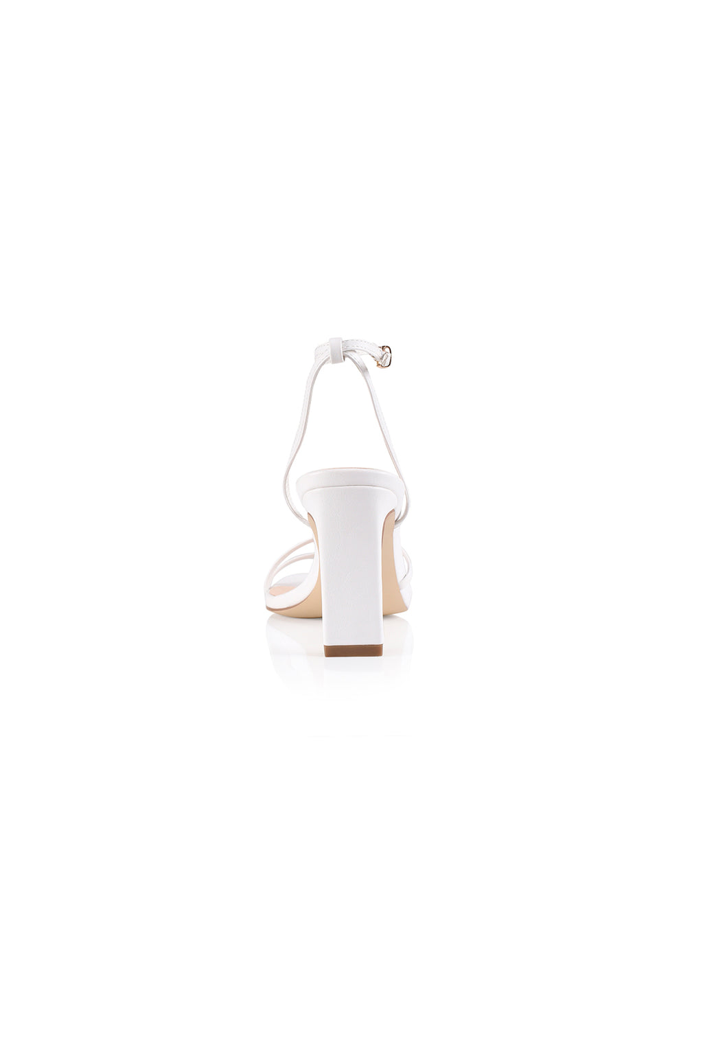 VERALi Kimmy Slim Strappy Heels White Smooth by Selfie Leslie Australia