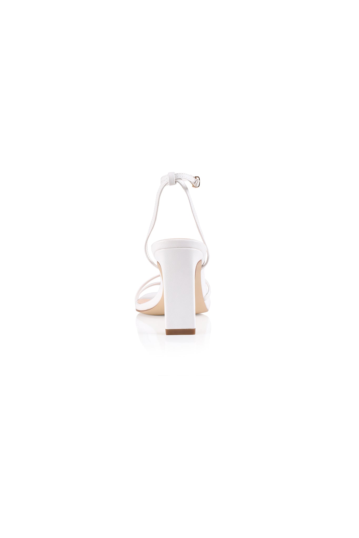 VERALi Kimmy Slim Strappy Heels White Smooth by Selfie Leslie Australia