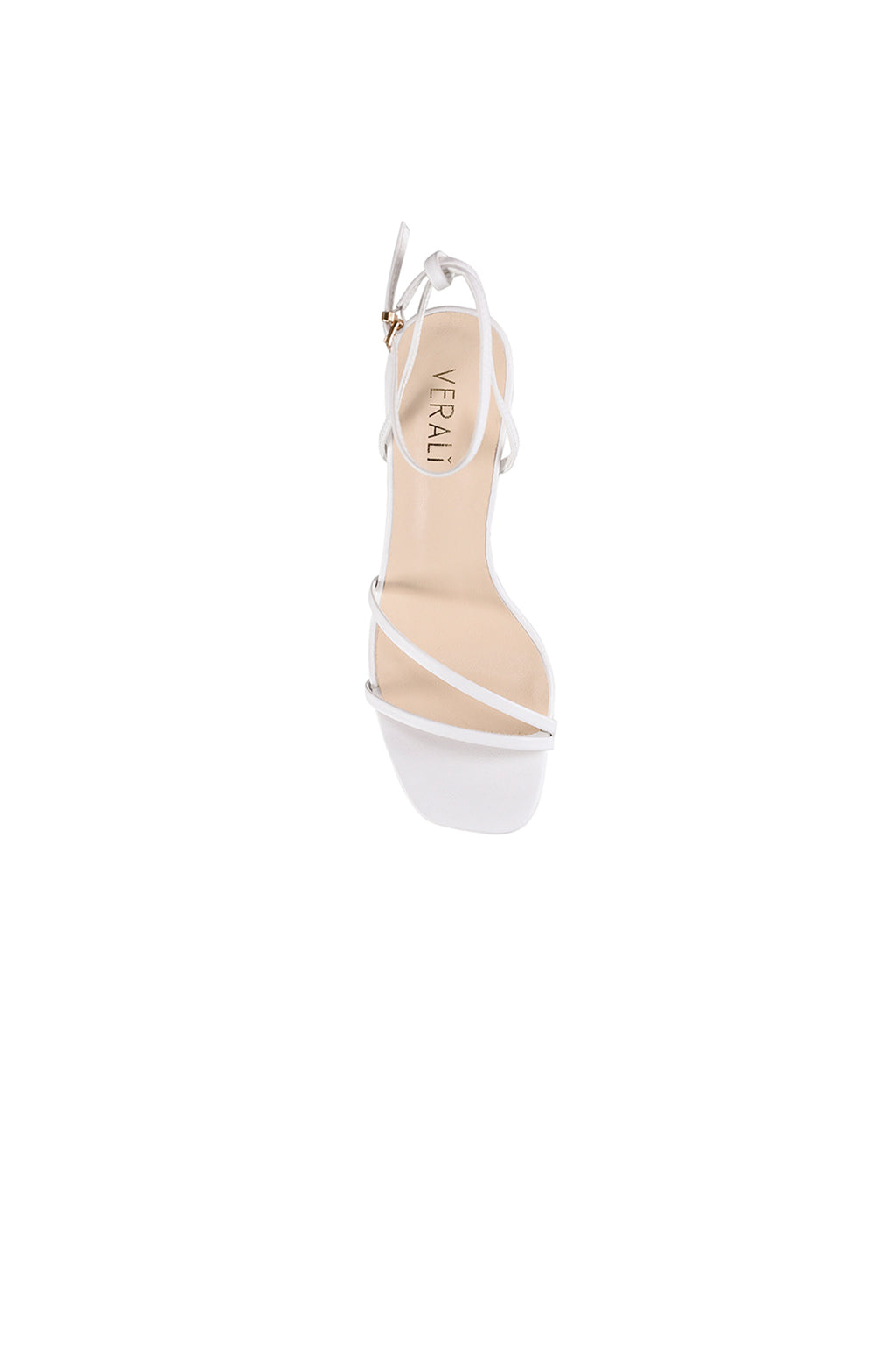 VERALi Kimmy Slim Strappy Heels White Smooth by Selfie Leslie Australia