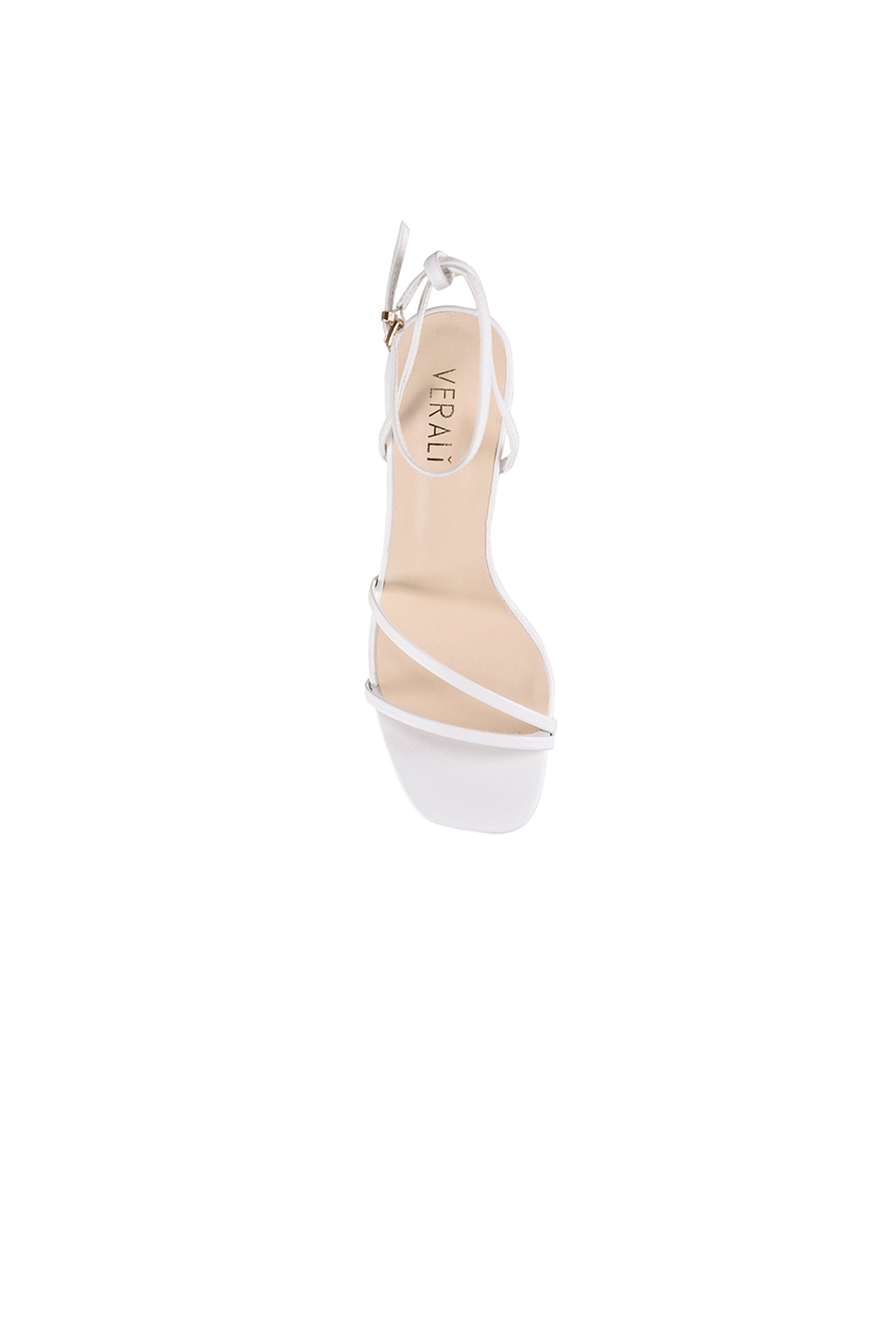 VERALi Kimmy Slim Strappy Heels White Smooth by Selfie Leslie Australia