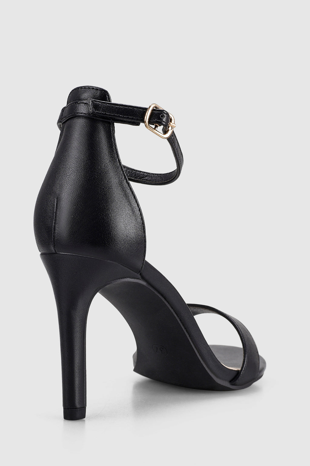 VERALi Mattie Strappy Heels Black Smooth by Selfie Leslie Australia