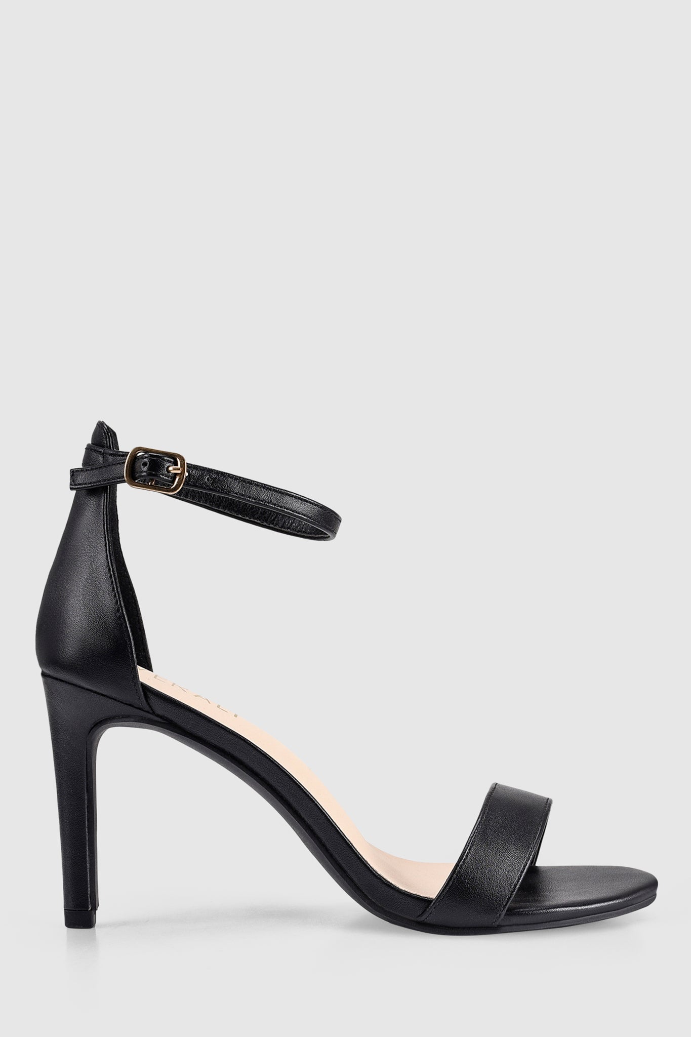 VERALi Mattie Strappy Heels Black Smooth by Selfie Leslie Australia
