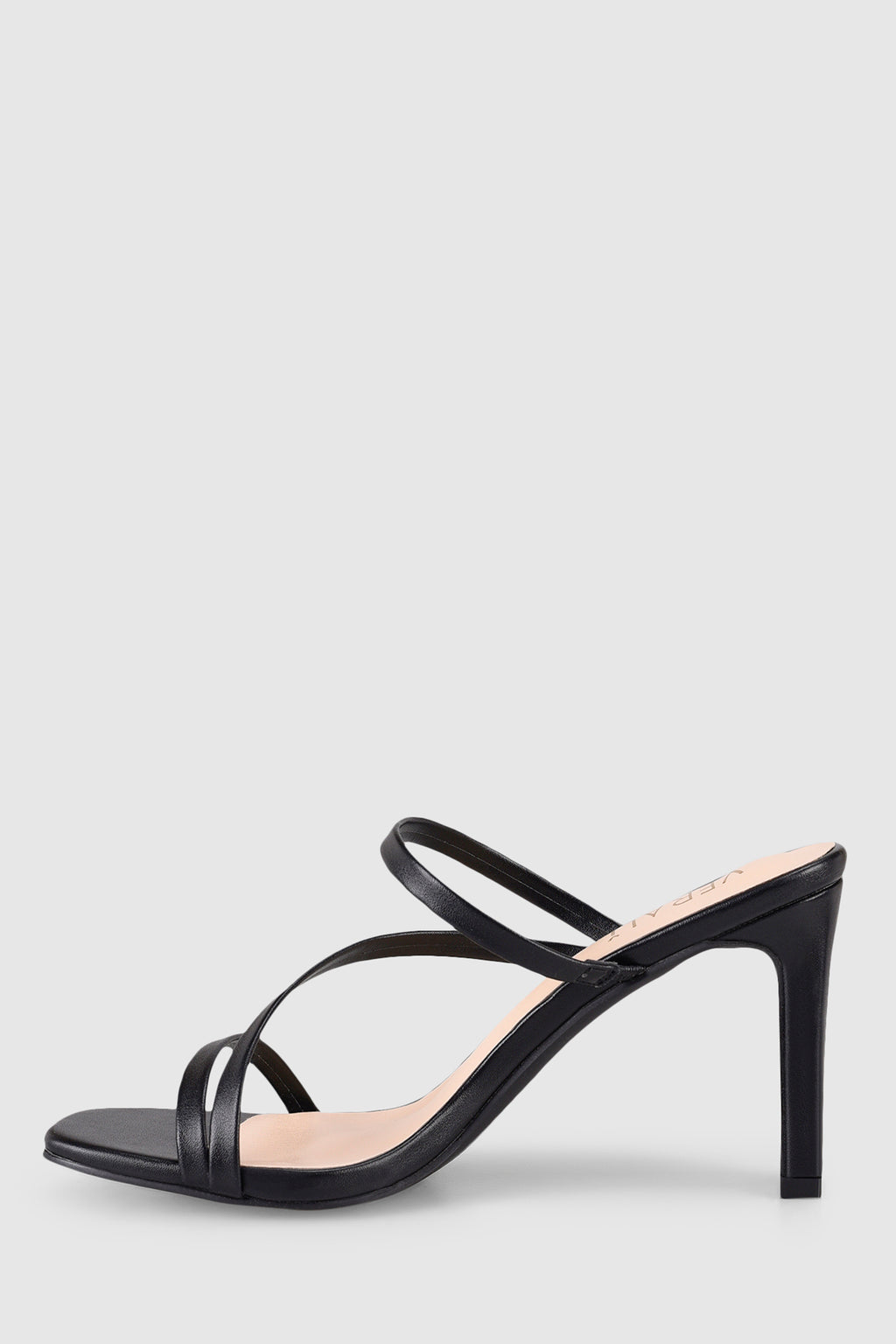 VERALi Kipper Block Heel Mules Black Smooth by Selfie Leslie Australia