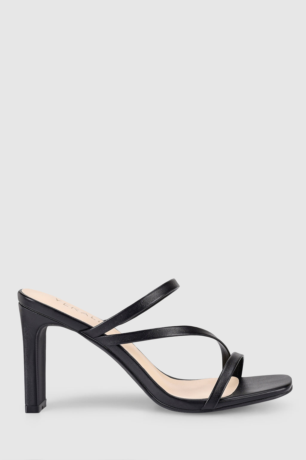 VERALi Kipper Block Heel Mules Black Smooth by Selfie Leslie Australia