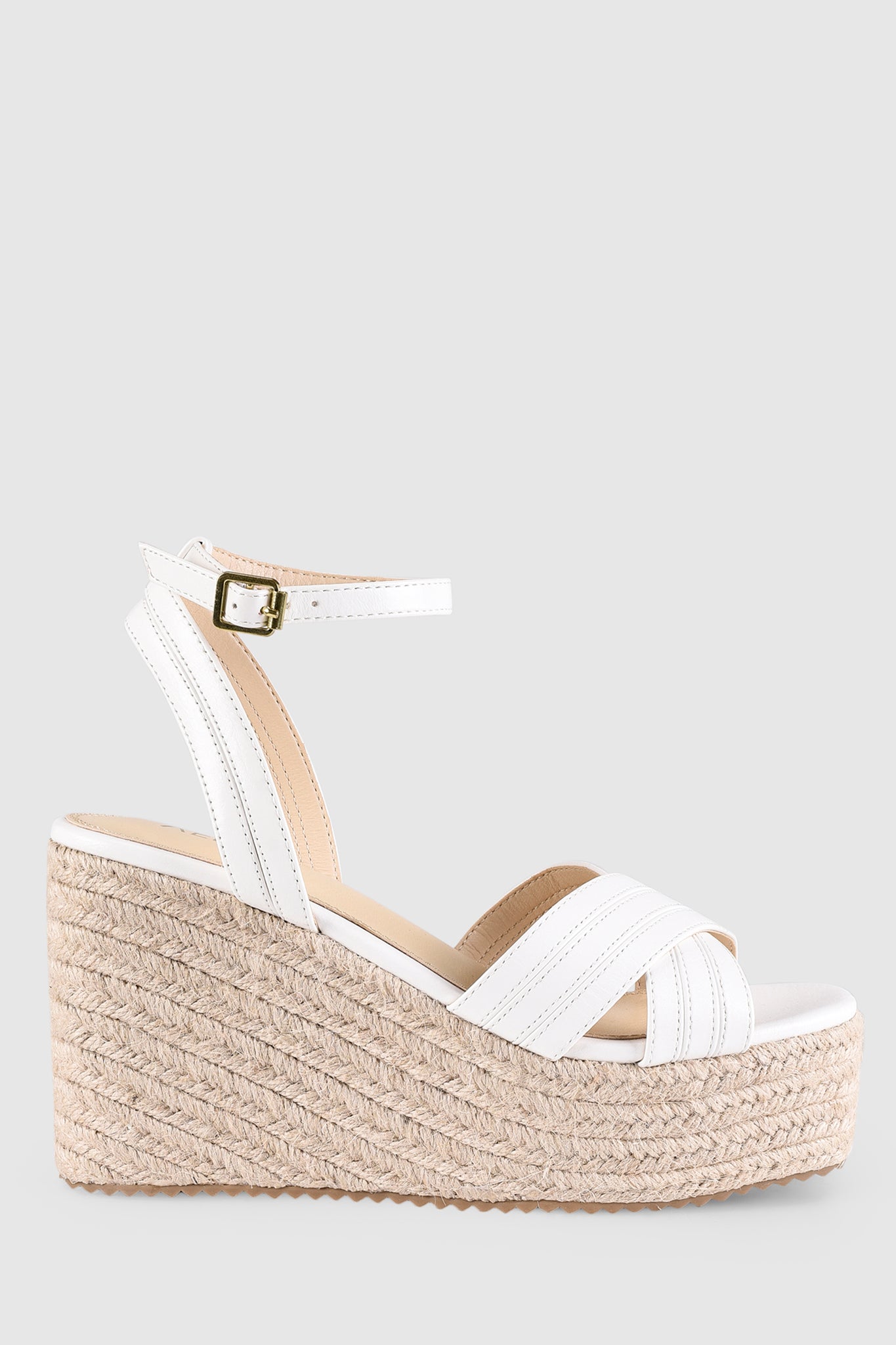 VERALi Callie Rope Wedges White Softee by Selfie Leslie Australia