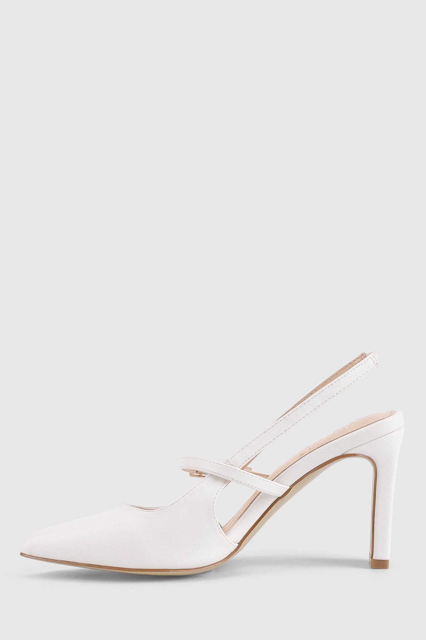 VERALi Kimchi Slingback Block Heels White by Selfie Leslie Australia