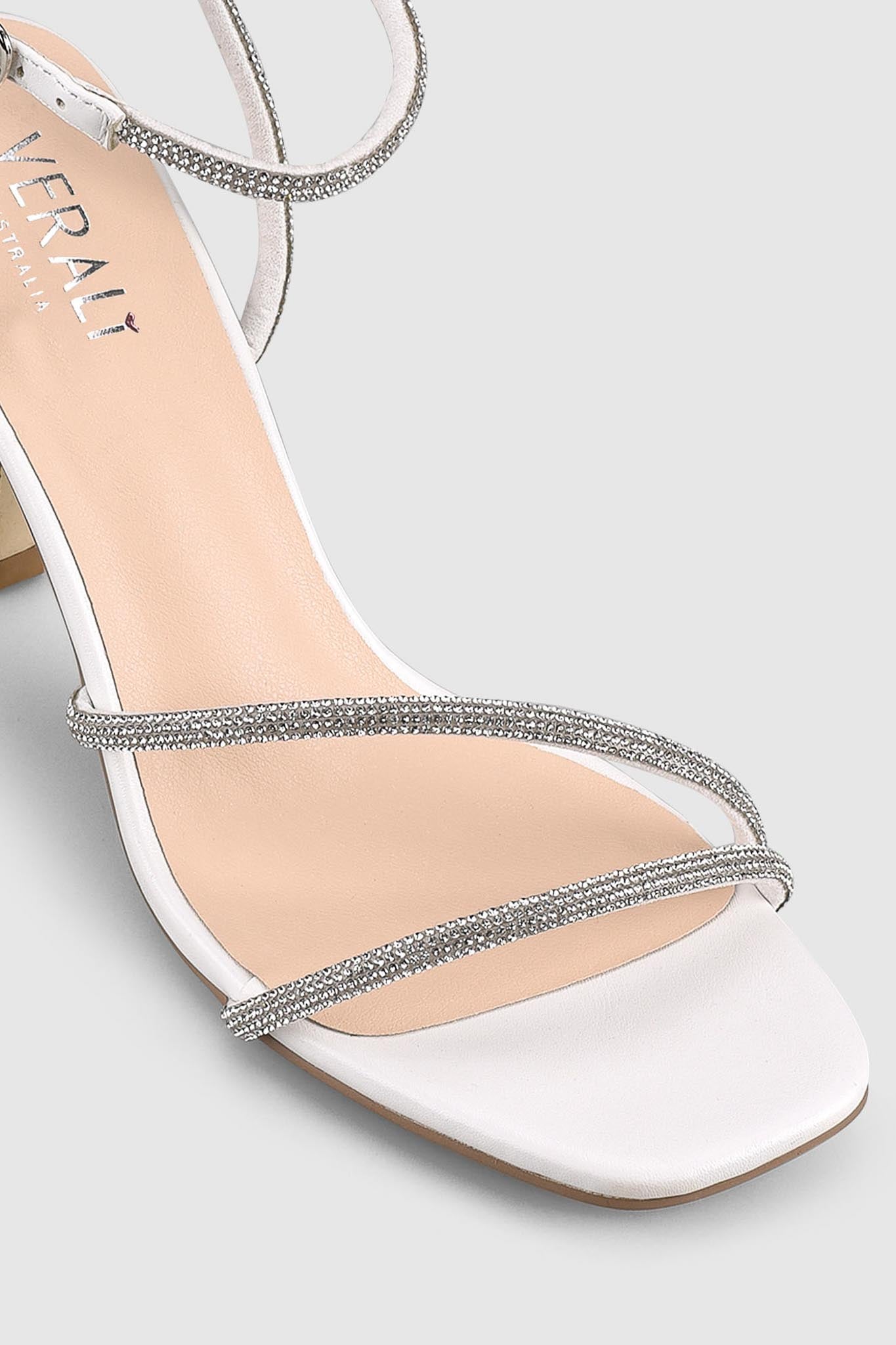 VERALi Pepper Strappy Sandals Chalk by Selfie Leslie Australia